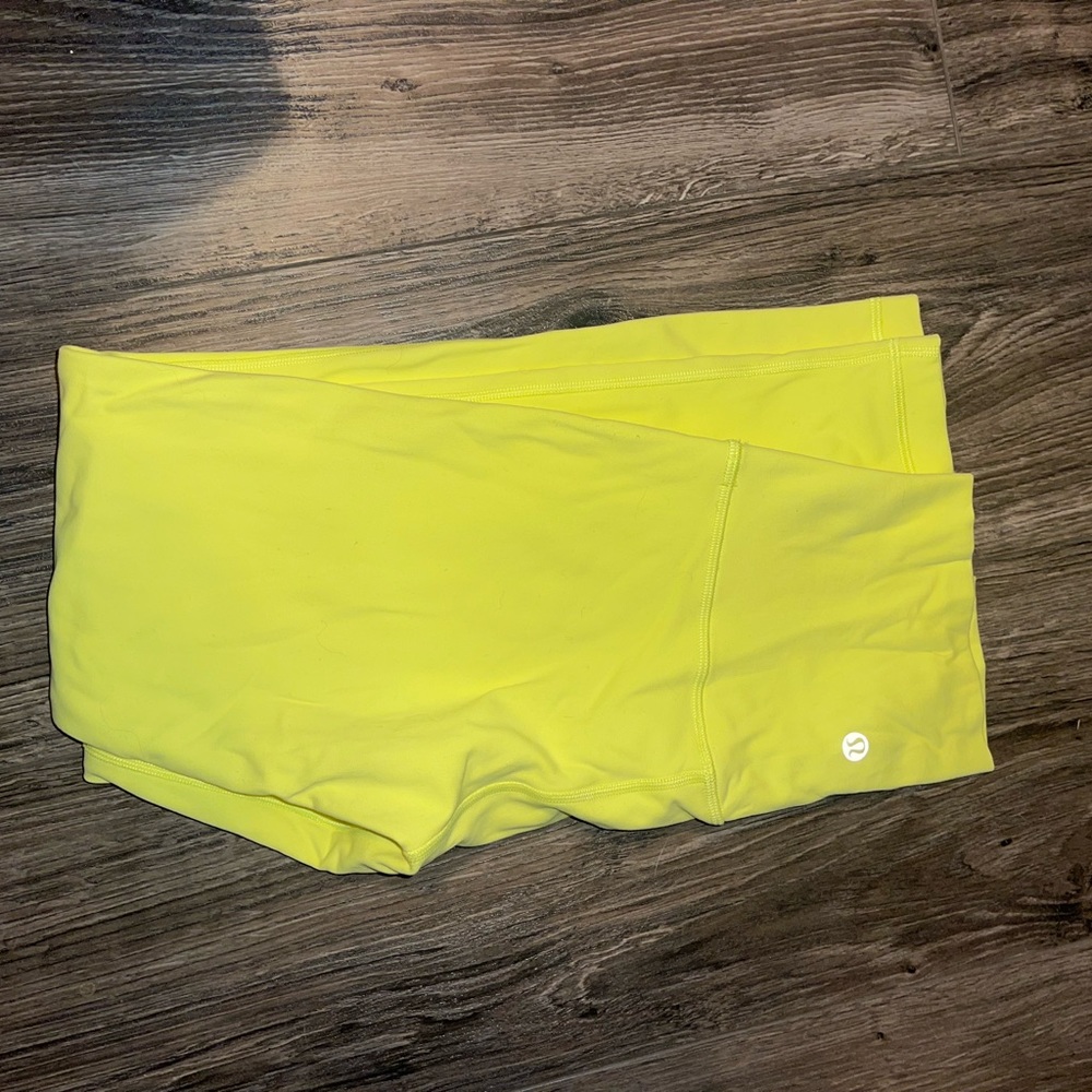 Lululemon Align pants in highlighter yellow